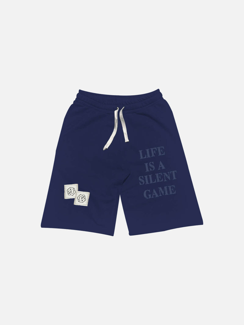 Silent Game Patched Short - Navy Blue
