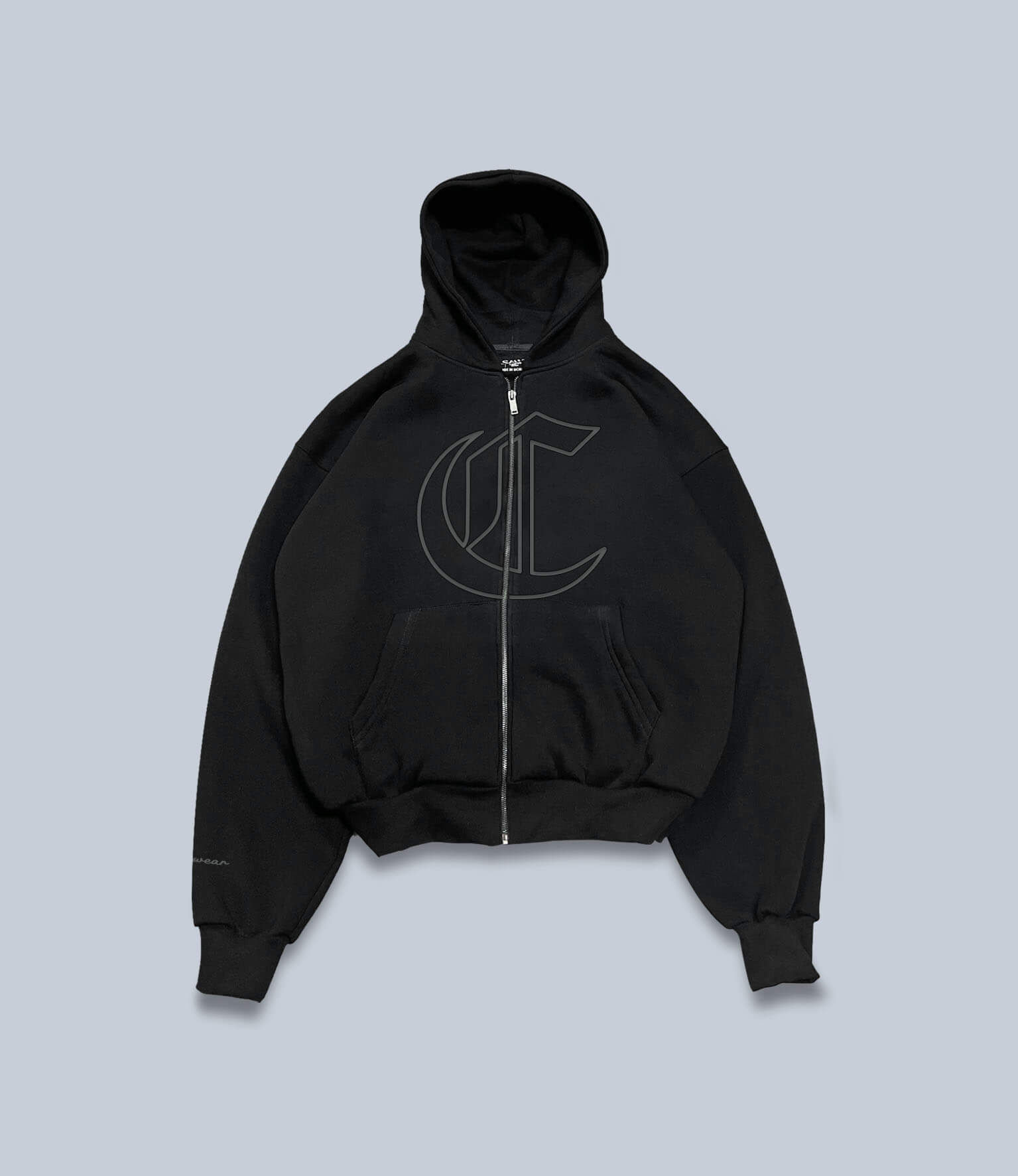 Signature zipper V2 - Black