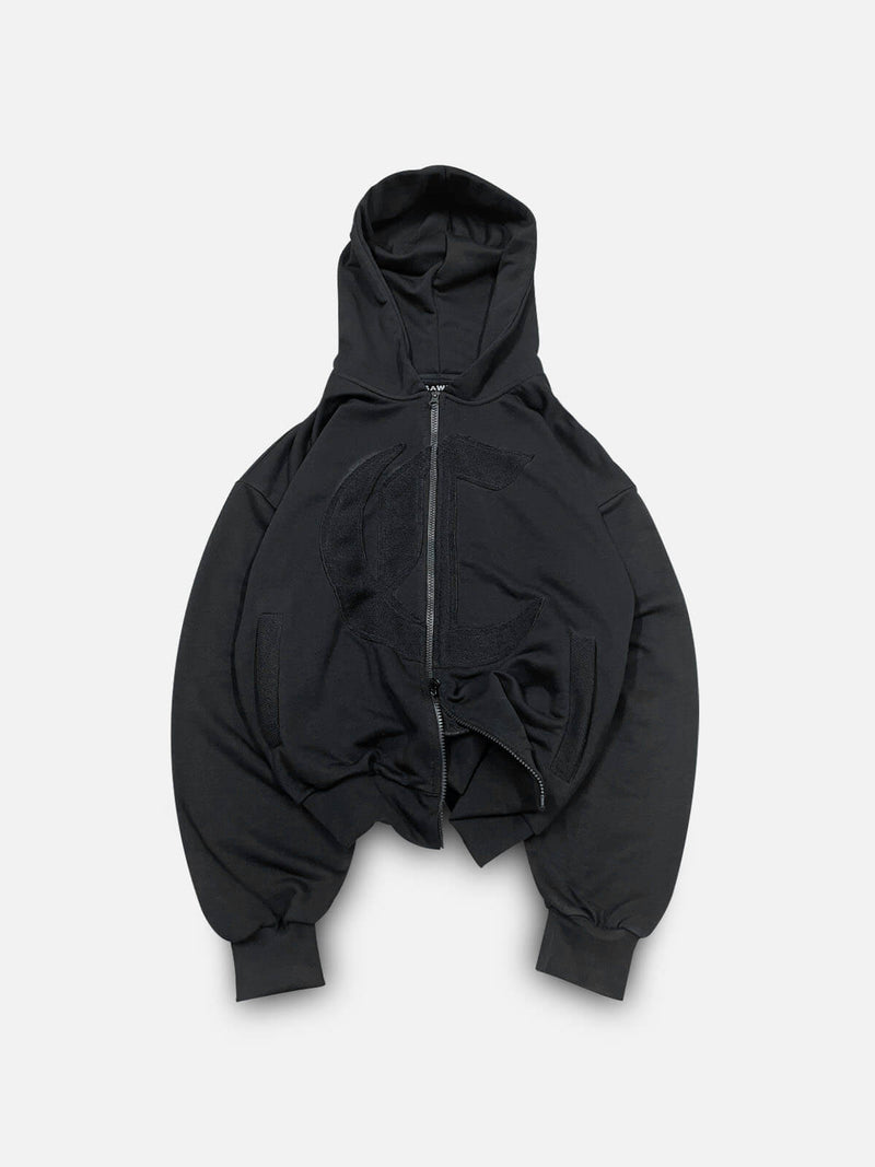Signature double zipper V3 - Black