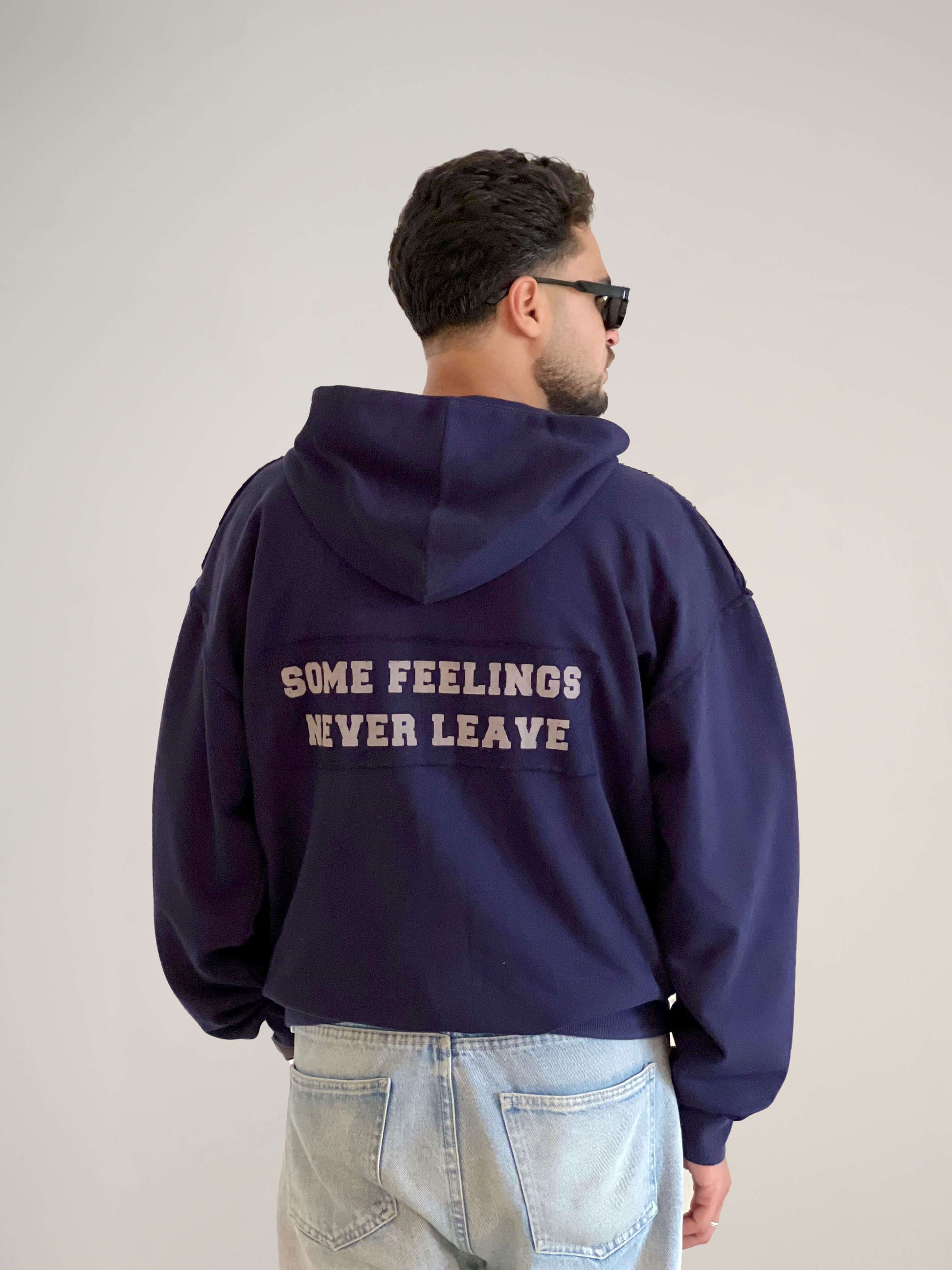 some feelings never leave - ZIPPER HOODIE