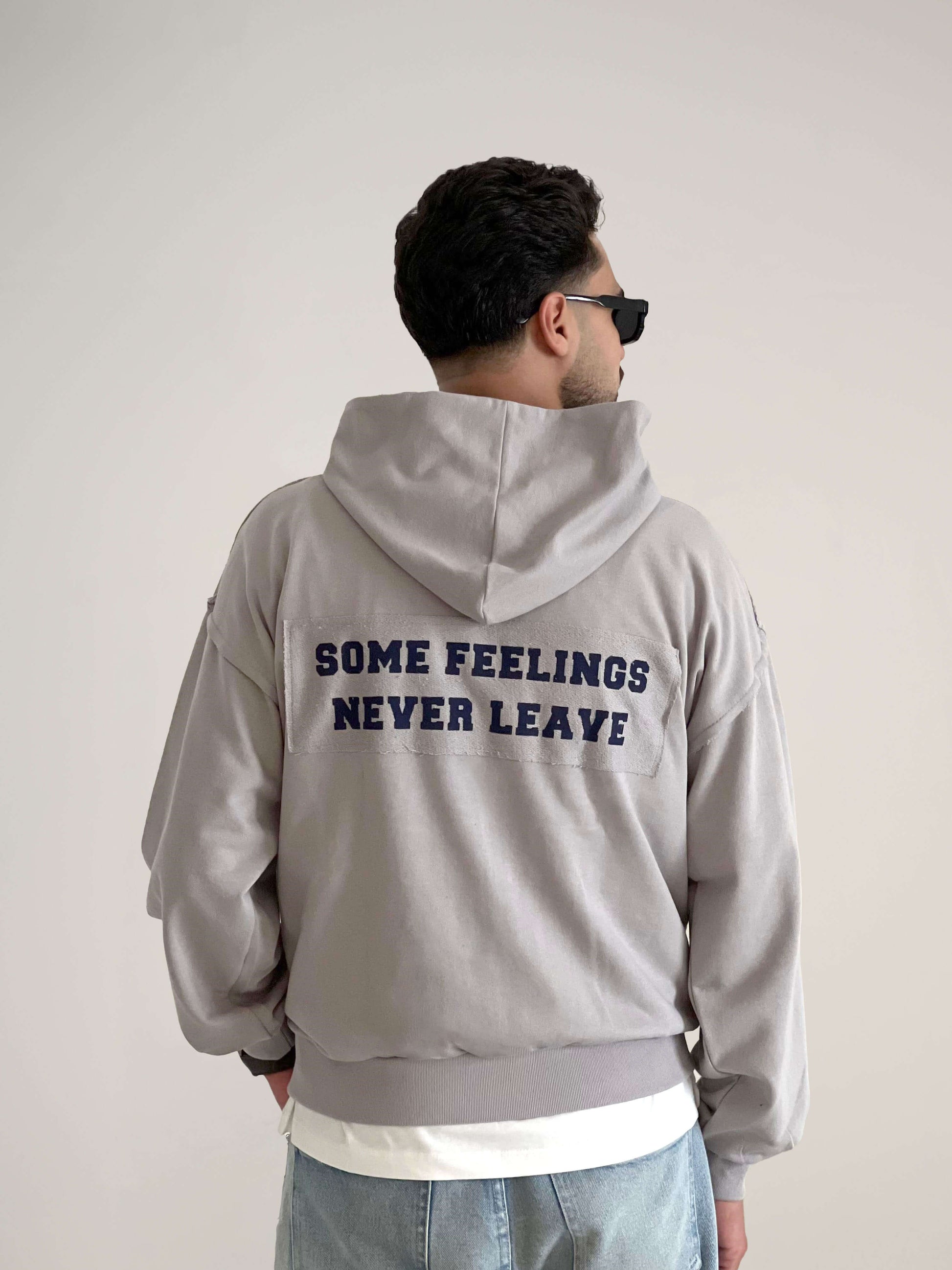 some feelings never leave - ZIPPER HOODIE