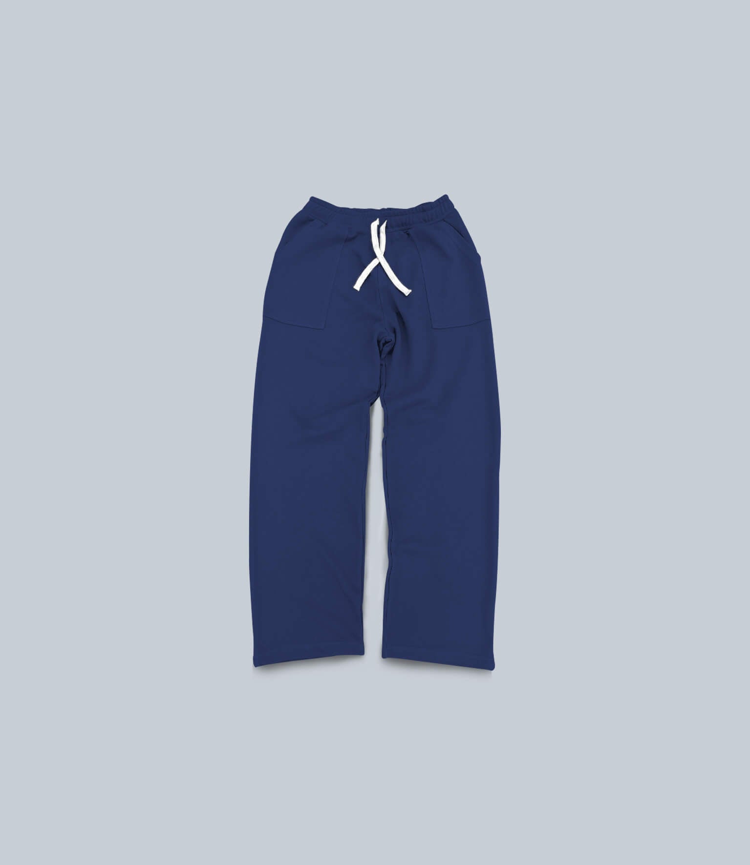 wide-legs sweatpant – indigo