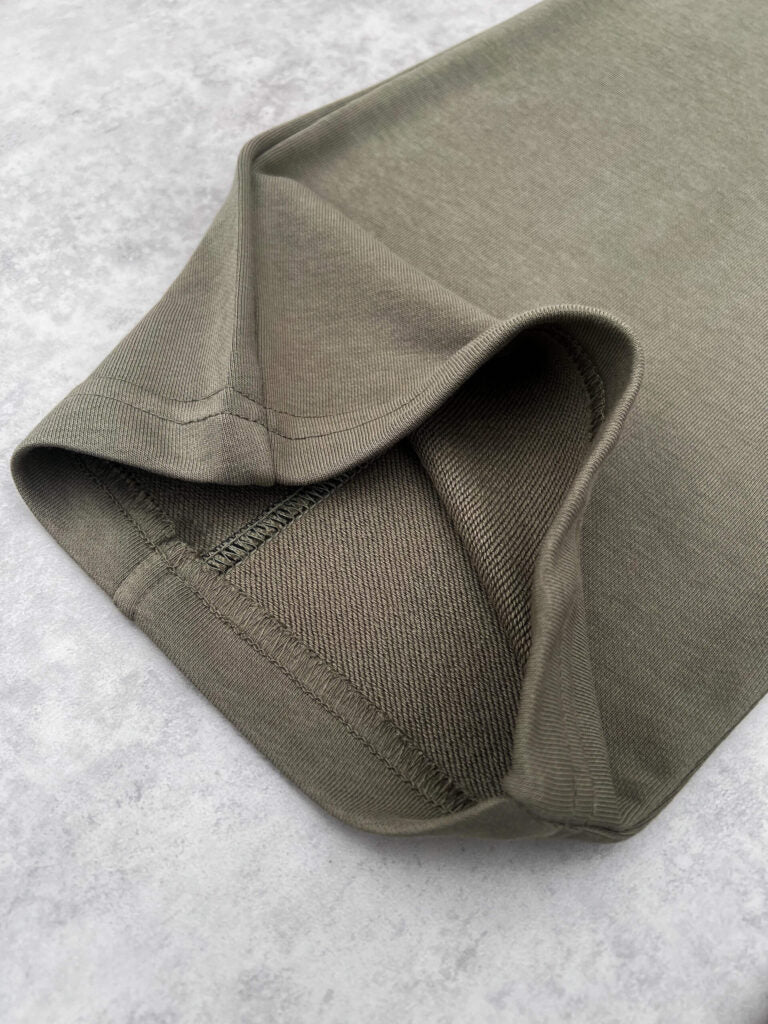wide-legs sweatpant – army