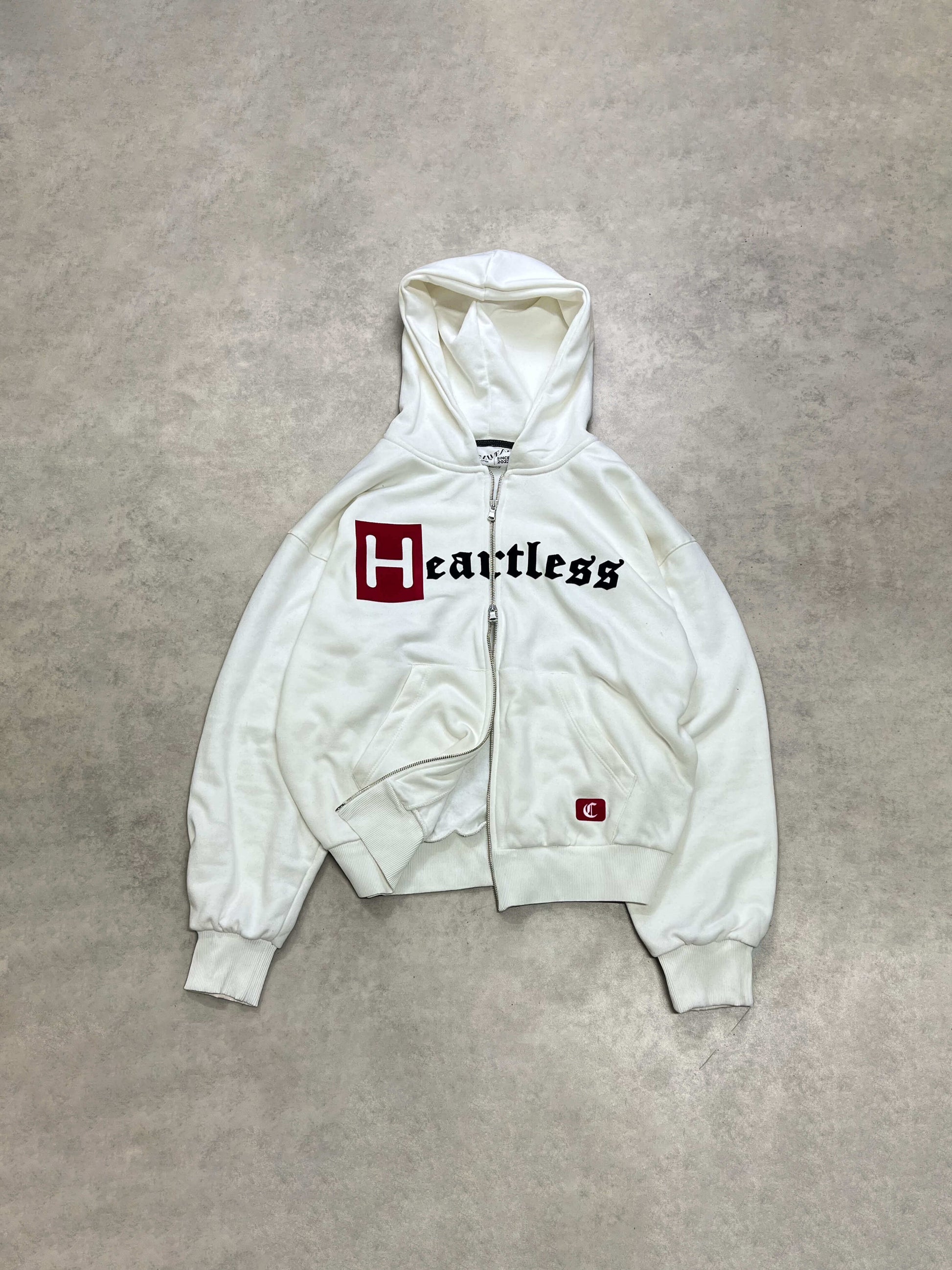 HEARTLESS DOUBLE ZIPPER - ECRU WHITE
