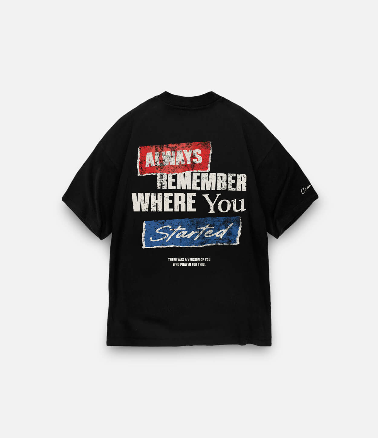Always Remember Where... T-shirt - Black