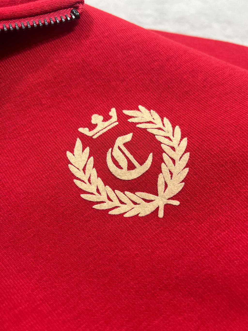 signature quarter zip - Chilli Red