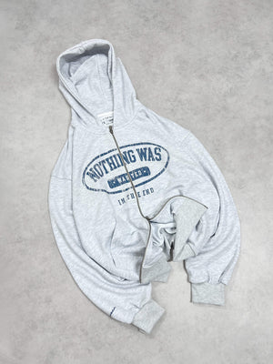 Nothing Was Wasted Double Zipper - Heather Grey