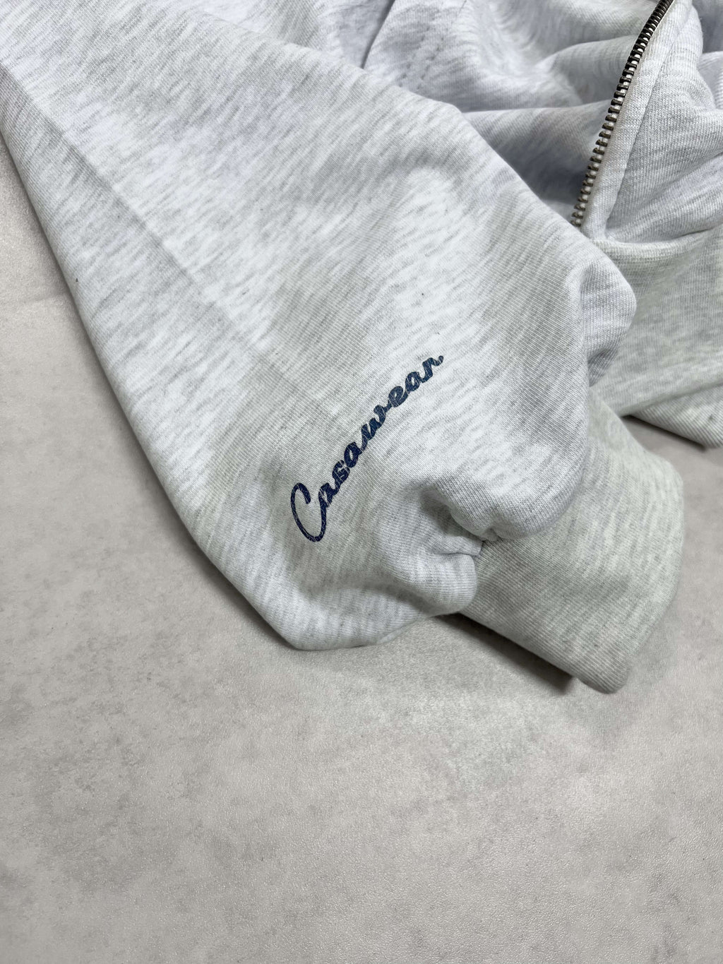 Nothing Was Wasted Double Zipper - Heather Grey