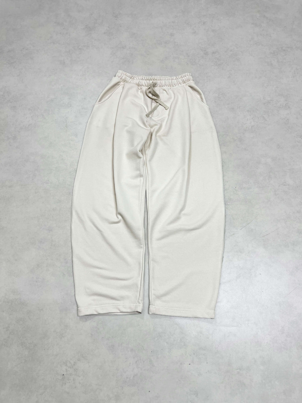 Pleated baggy pant - creamy milk