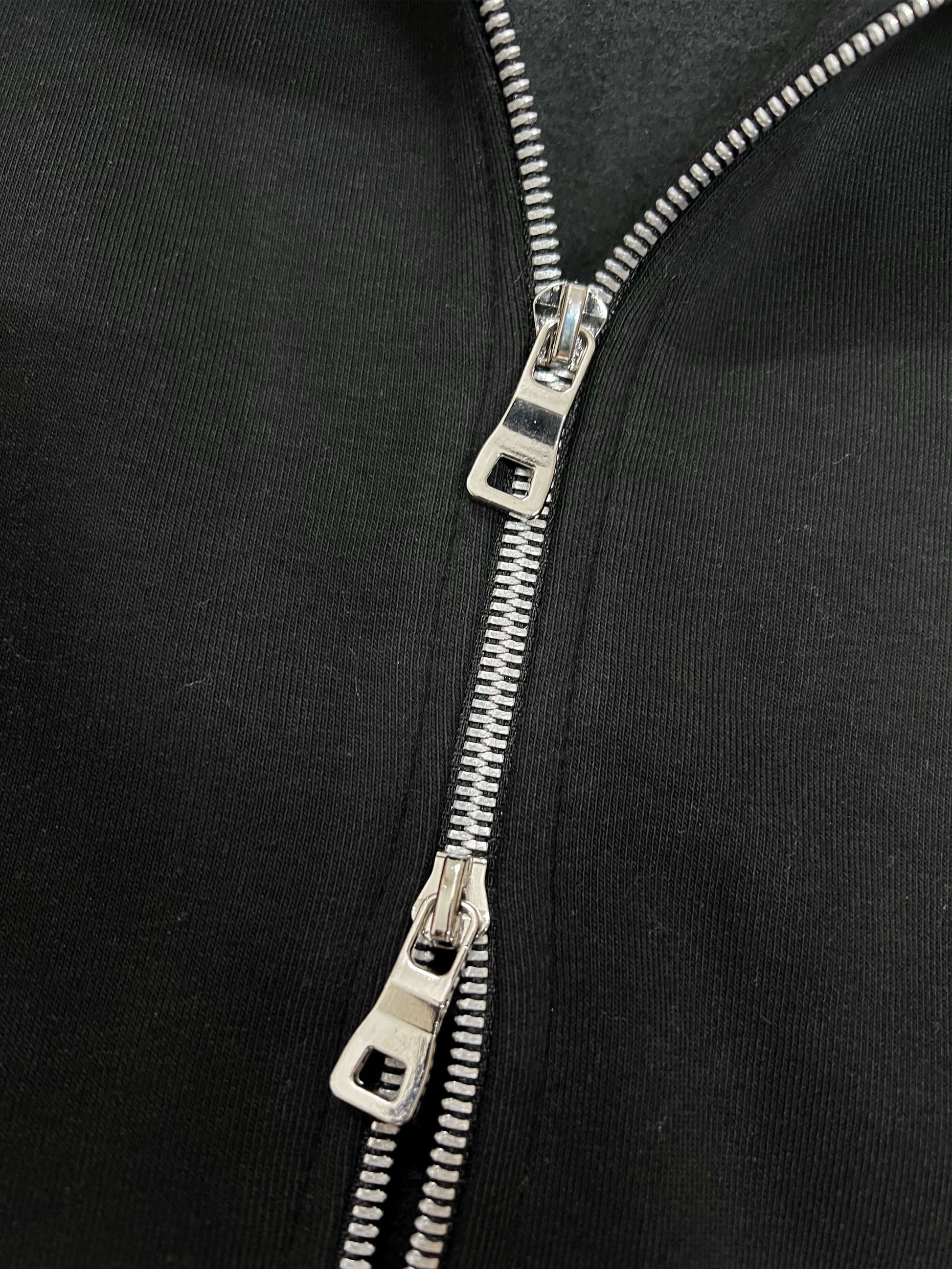 SIGNATURE FULL ZIP SWEATSHIRT - BLACK