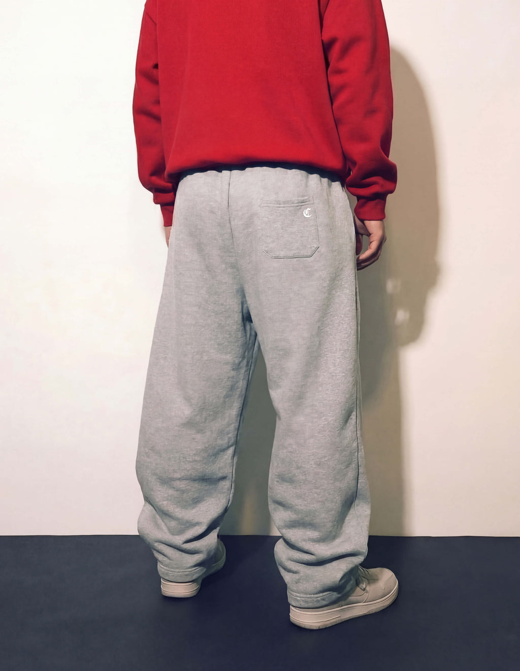 SIGNATURE baggy sweatpant - Gray noise
