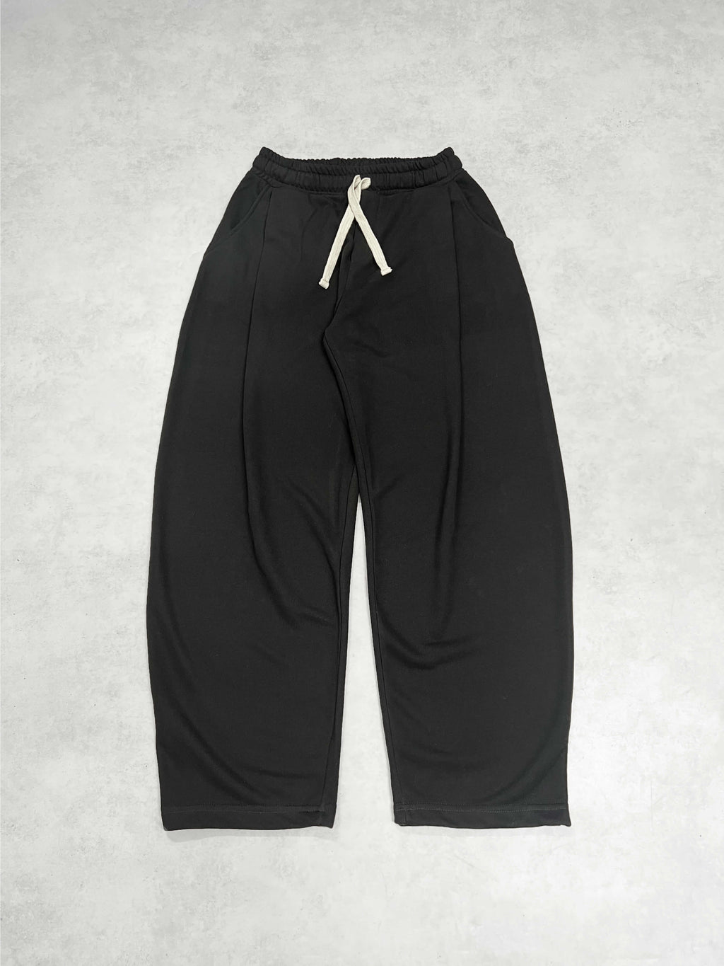 Pleated baggy pant - BLACK