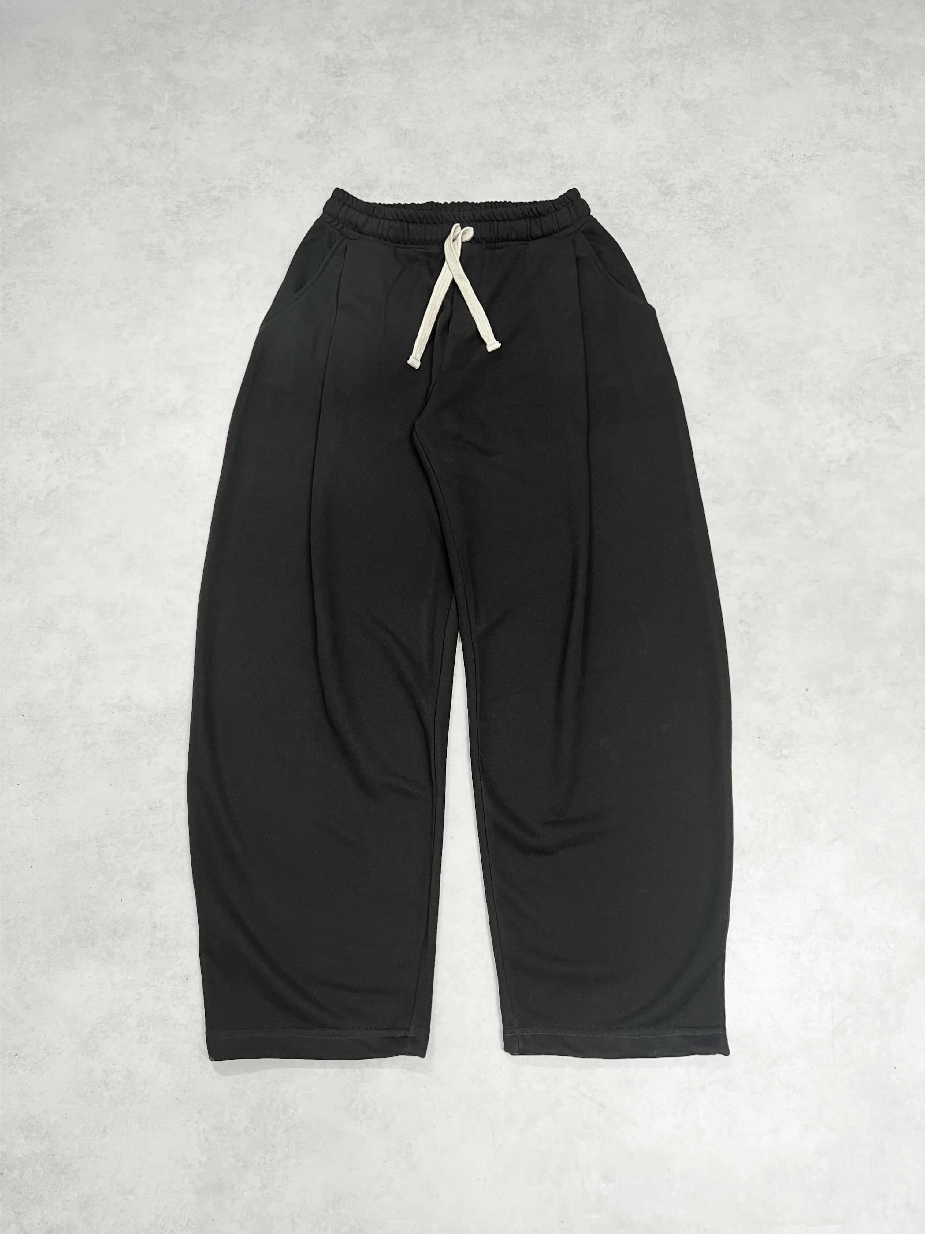Pleated baggy pant - BLACK