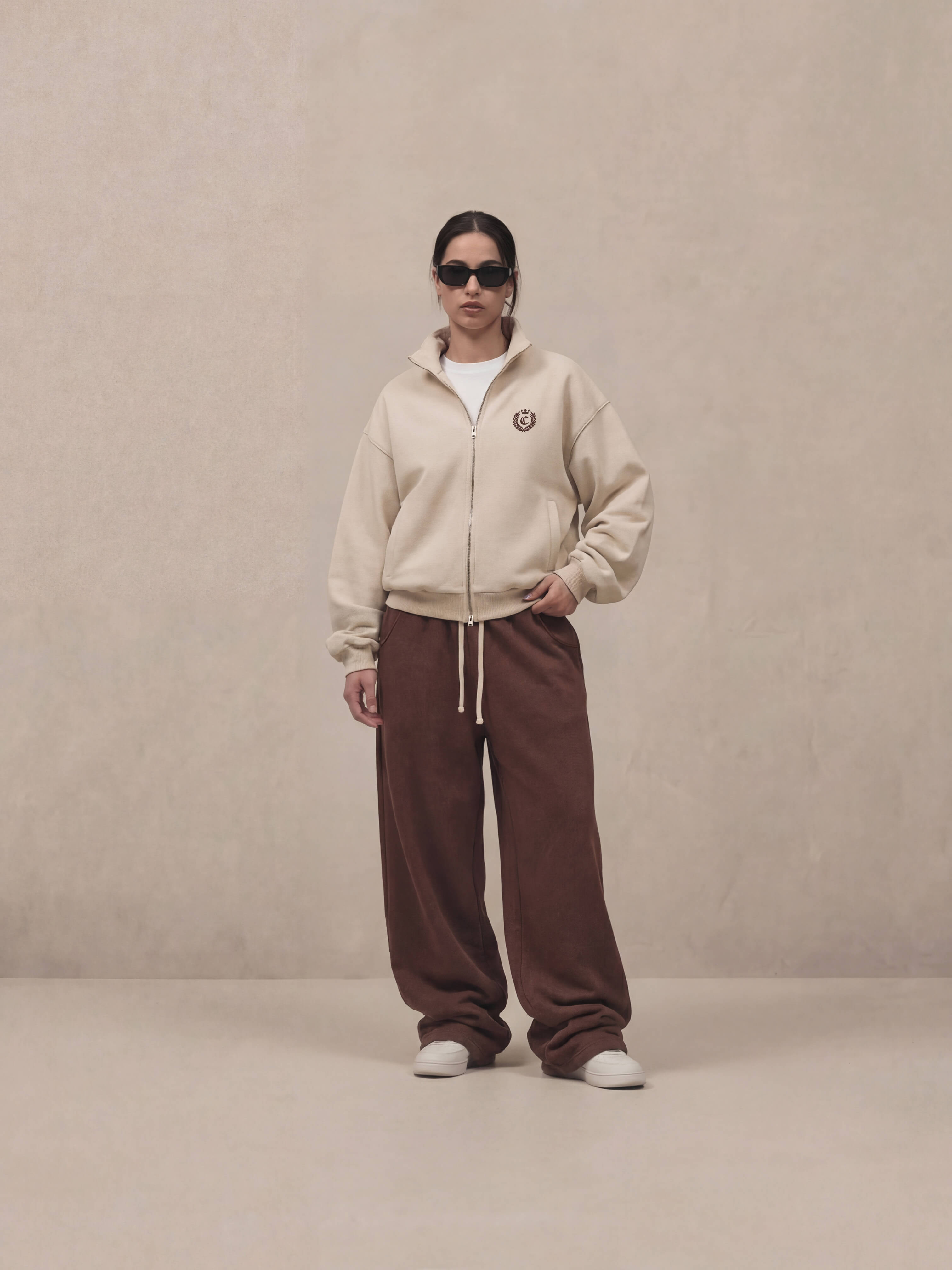 SIGNATURE BAGGY SWEATPANT  - MOCHA ROYALE