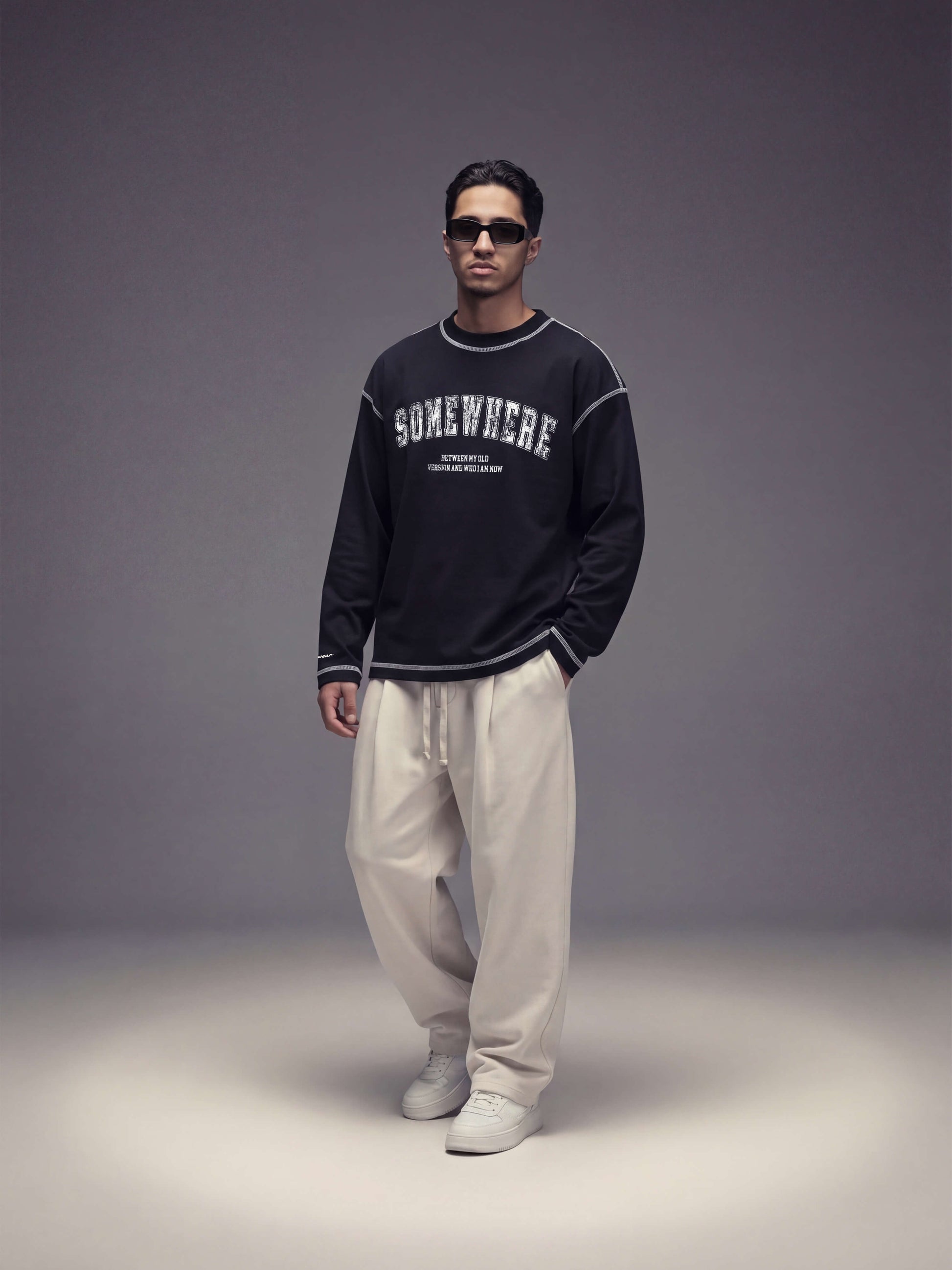 Somewhere Long Sleeves - Black