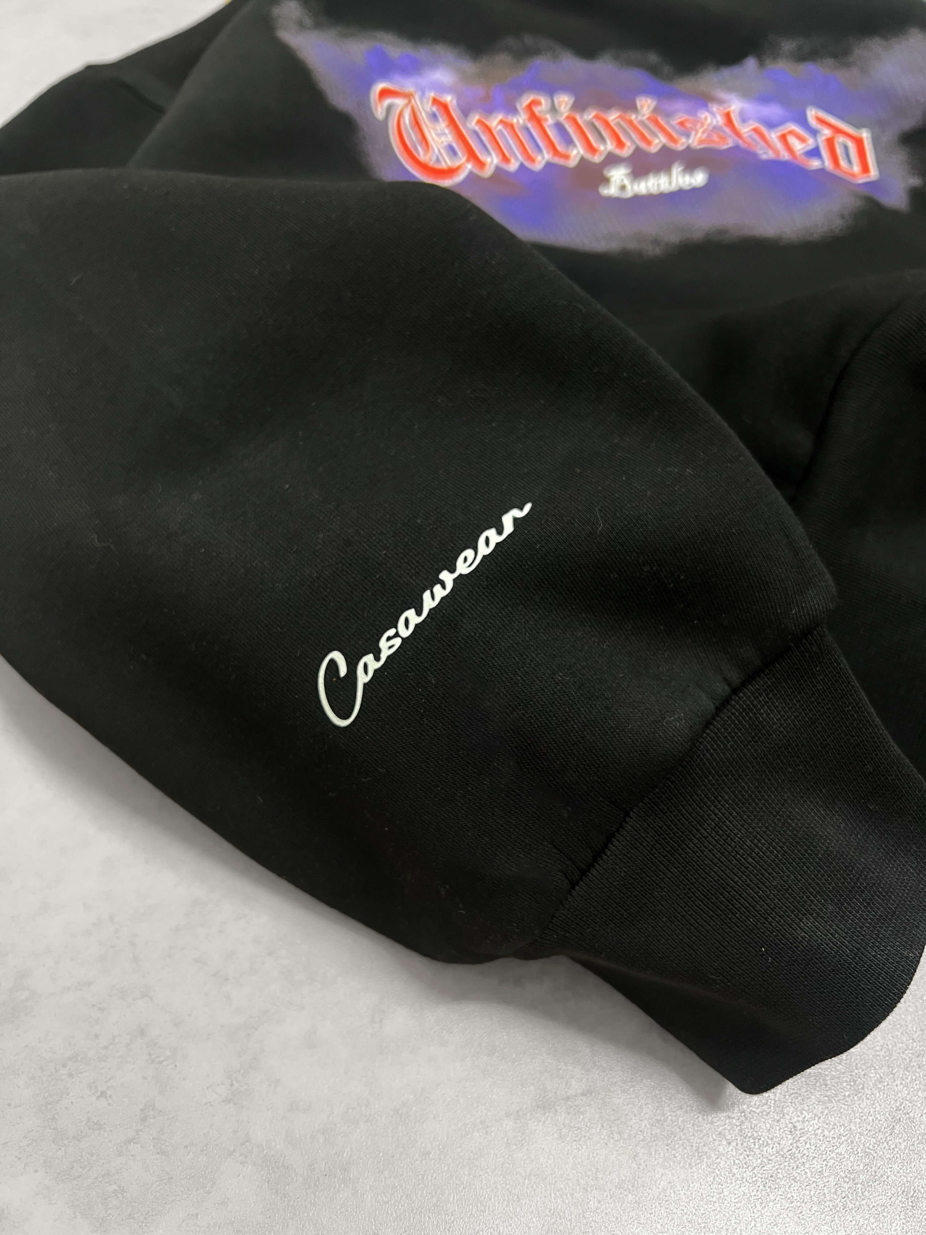 UNFINISHED BATTLES HOODIE - BLACK