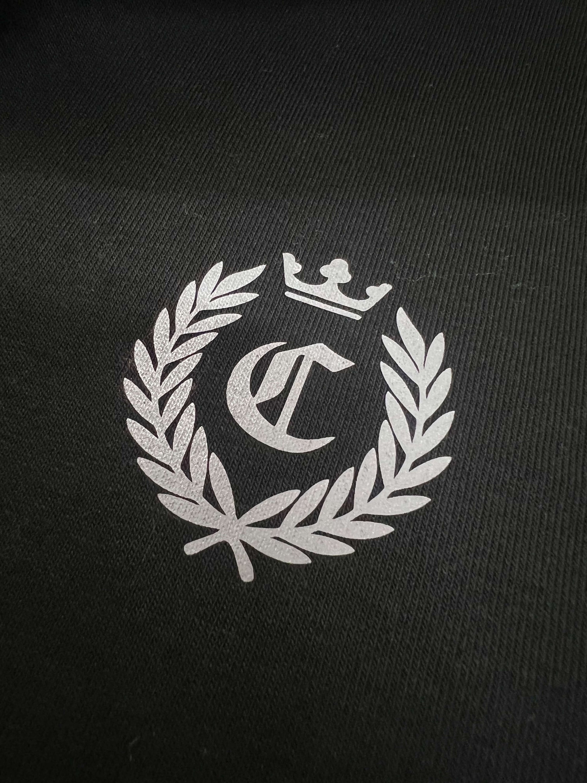 SIGNATURE FULL ZIP SWEATSHIRT - BLACK