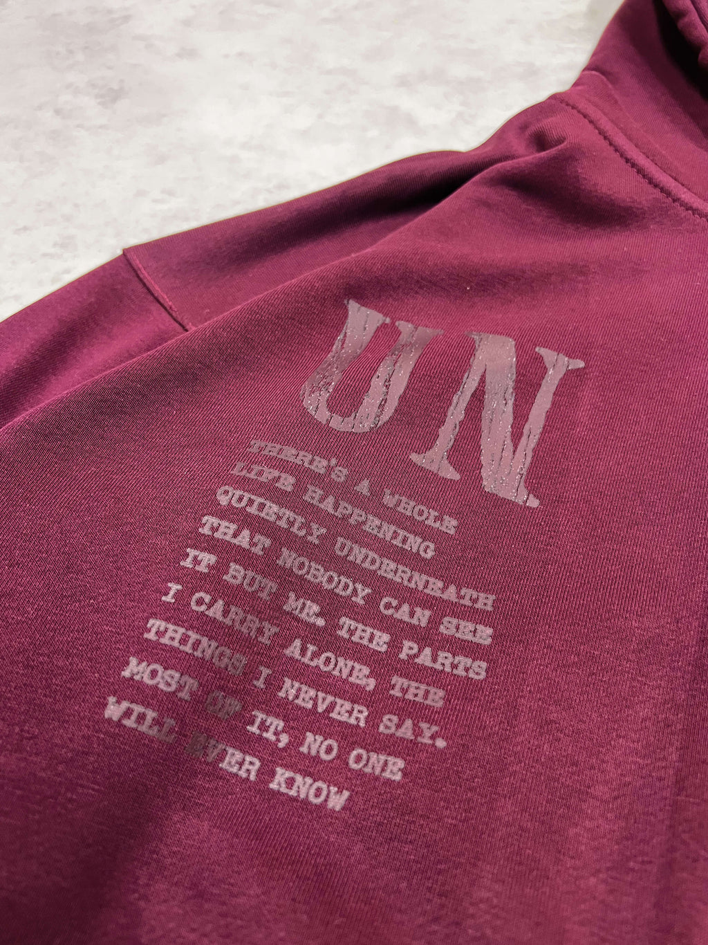 Unseen Patch Hoodie - Wine