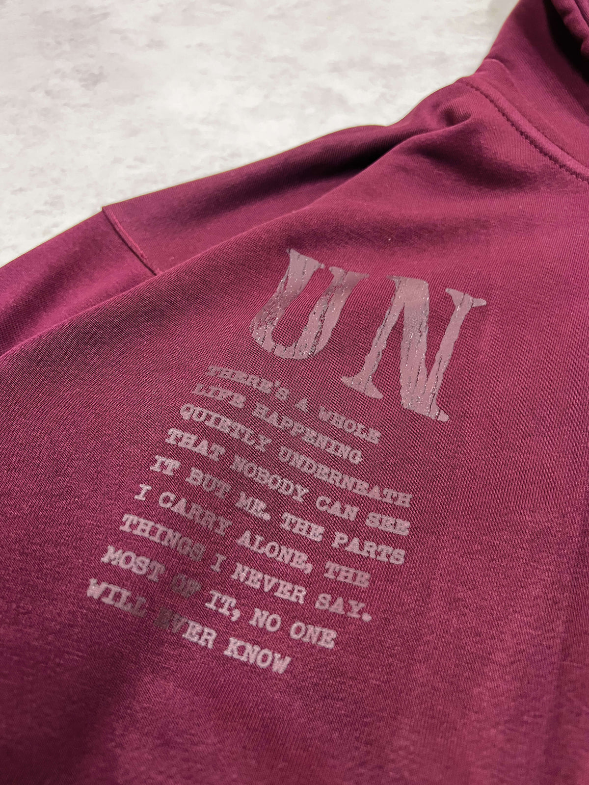 Unseen Patch Hoodie - Wine