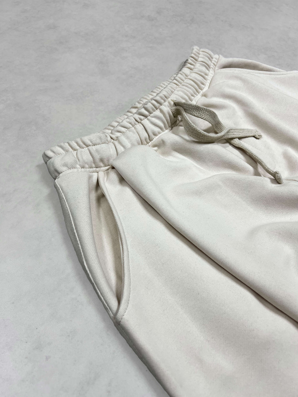 Pleated baggy pant - creamy milk