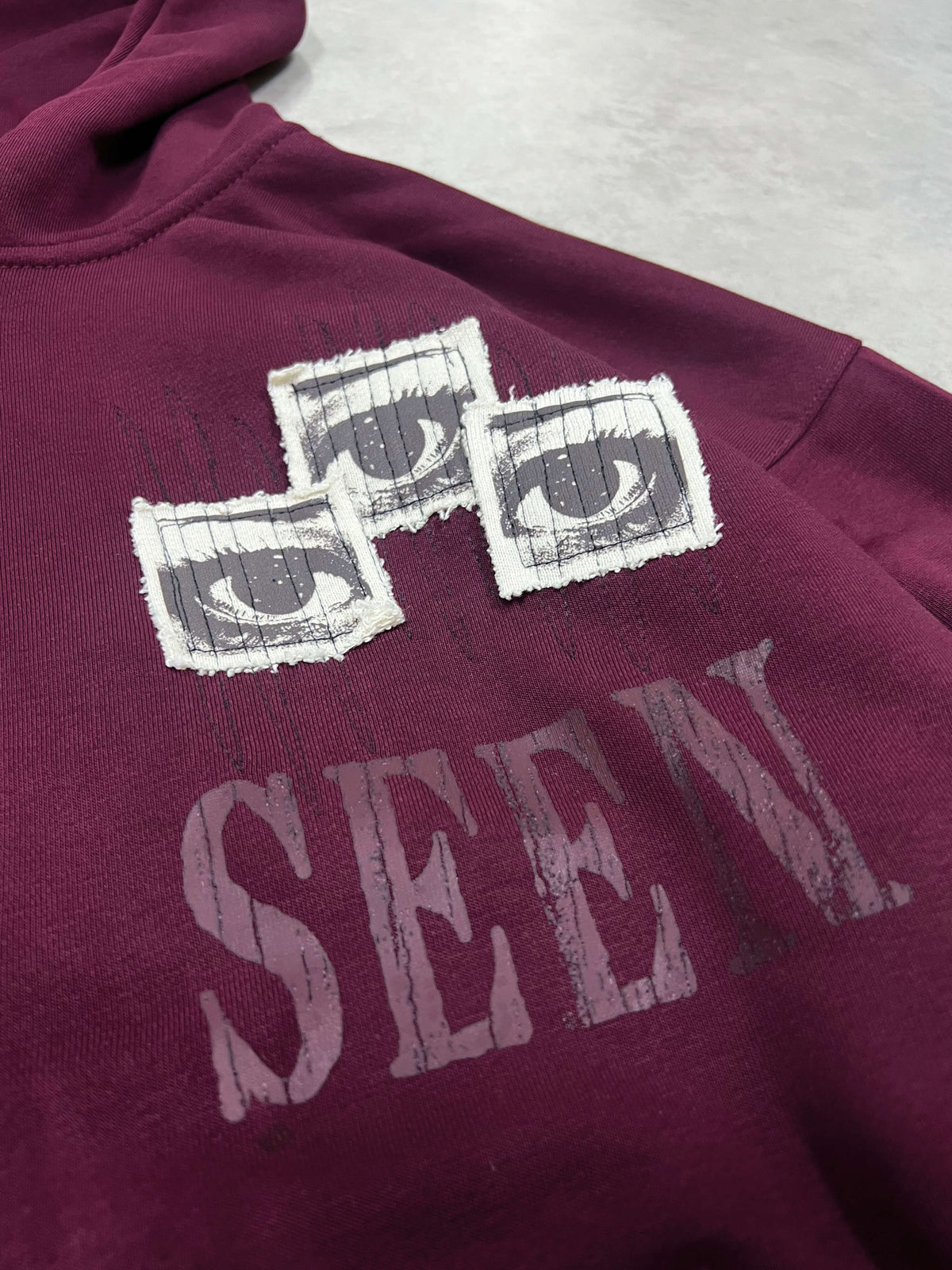 Unseen Patch Hoodie - Wine