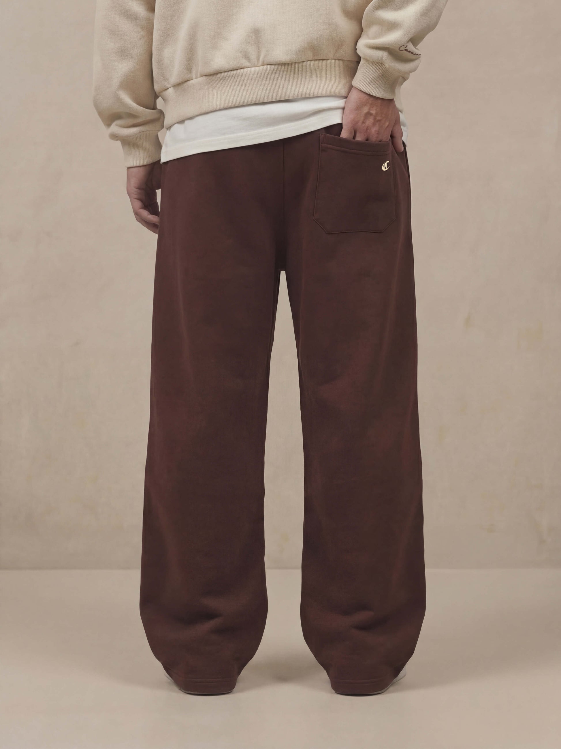 SIGNATURE BAGGY SWEATPANT  - MOCHA ROYALE