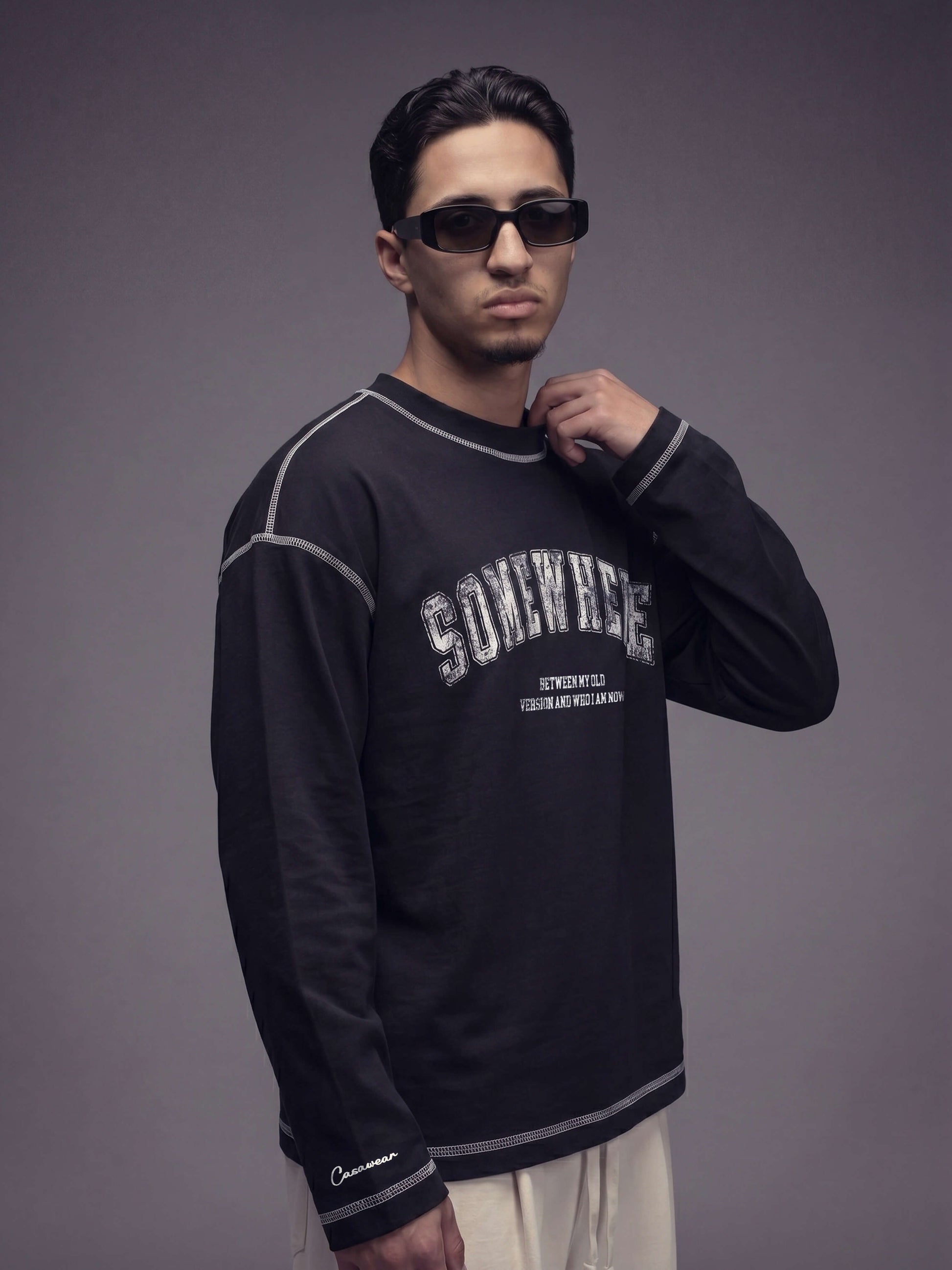 Somewhere Long Sleeves - Black