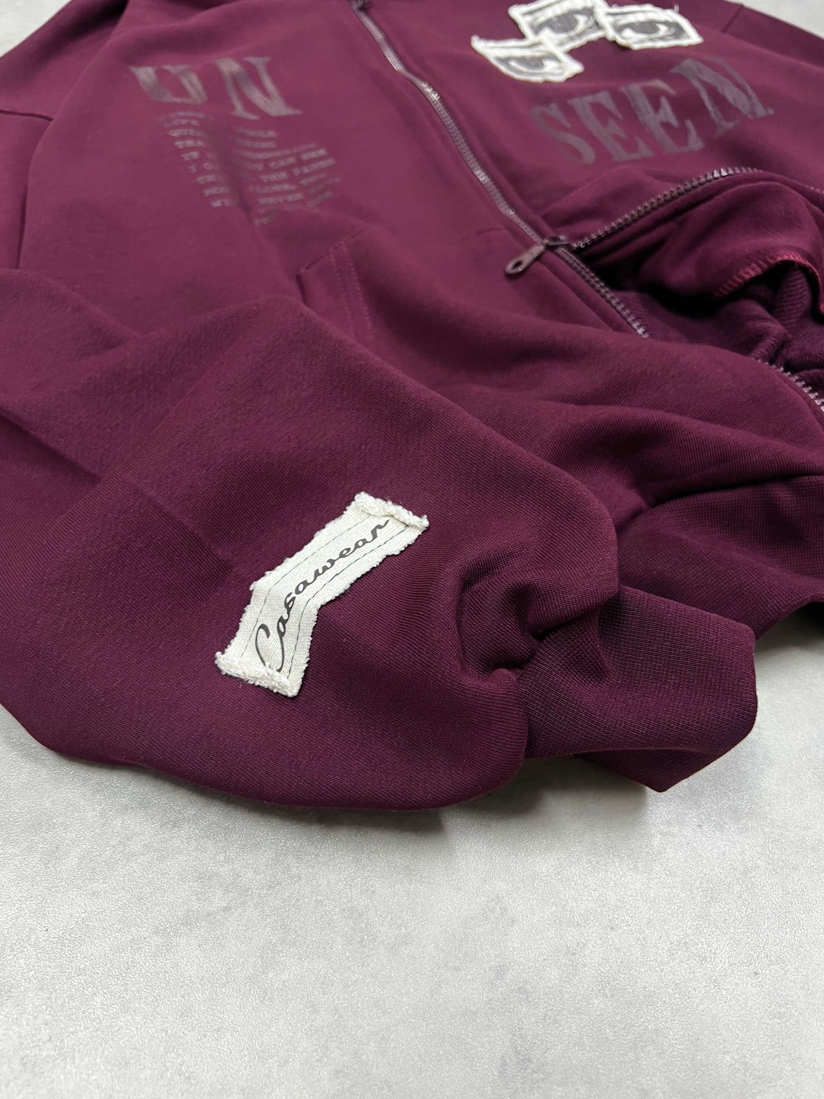 Unseen Patch Hoodie - Wine