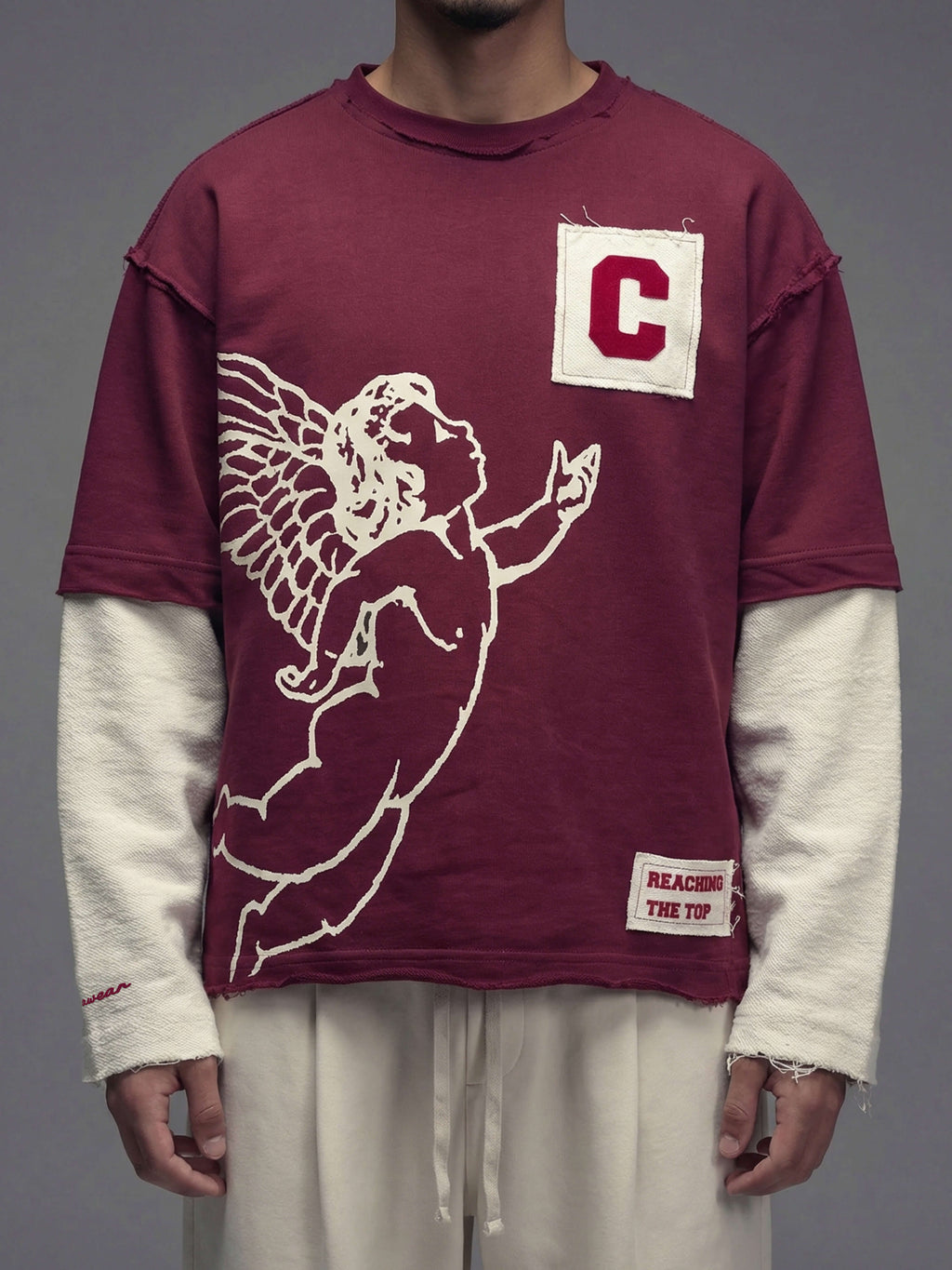 Reaching the top Double sleeves - Wine