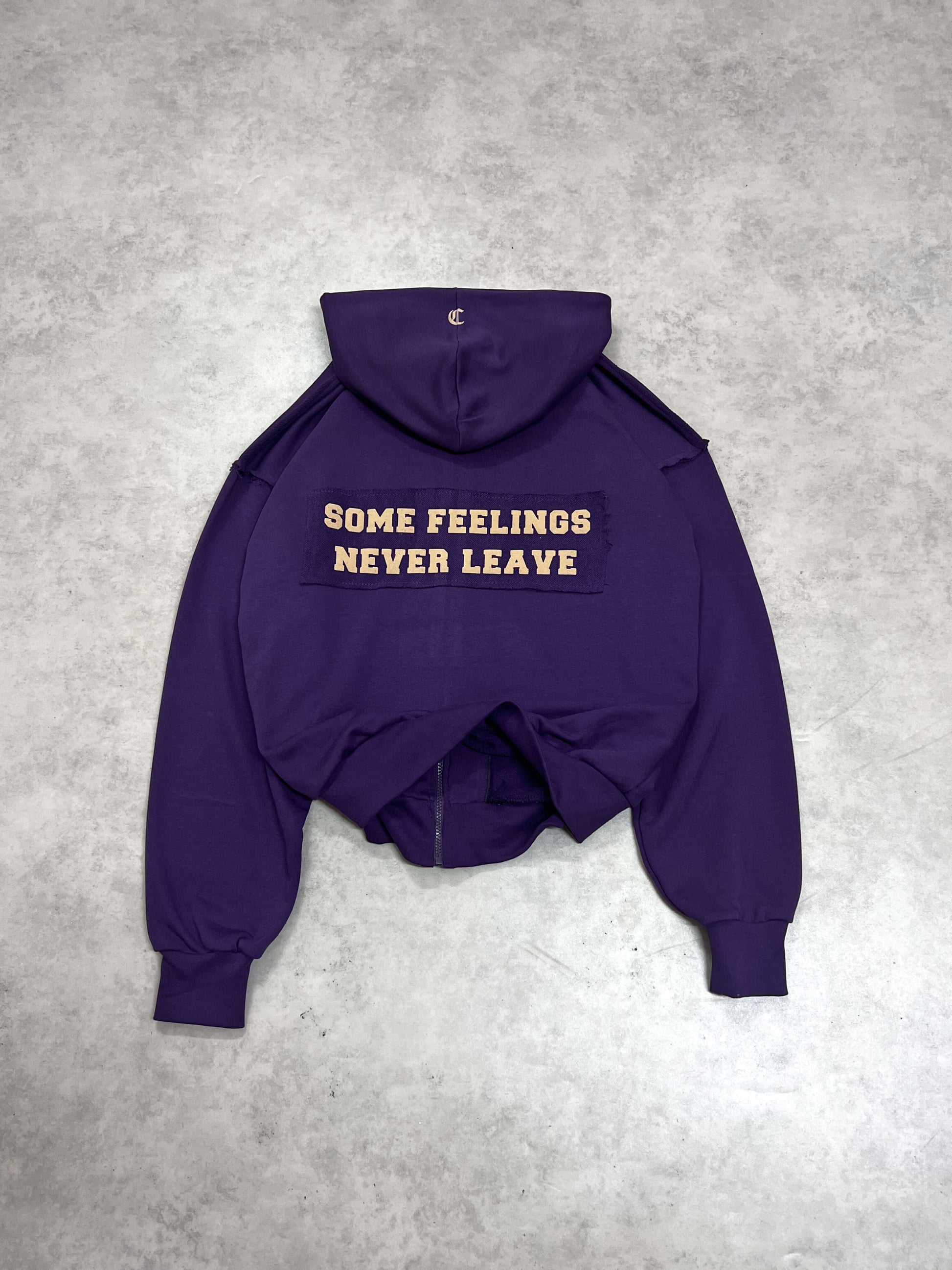 SFNL ZIPPER HOODIE - DARK LAVENDER
