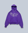 breaking the rules zipper - dark orchid