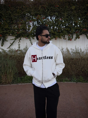 HEARTLESS DOUBLE ZIPPER - ECRU WHITE