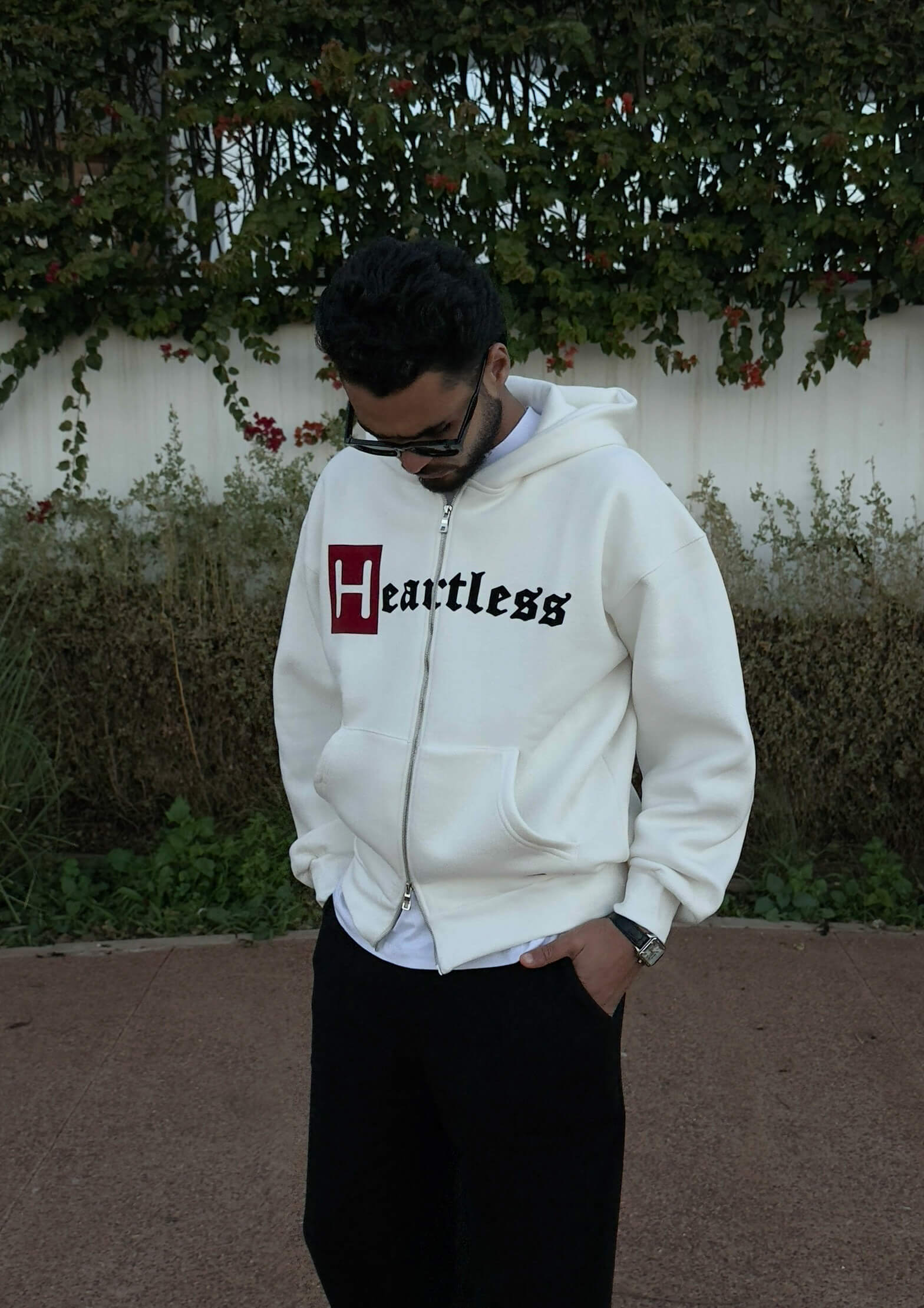 HEARTLESS DOUBLE ZIPPER - ECRU WHITE