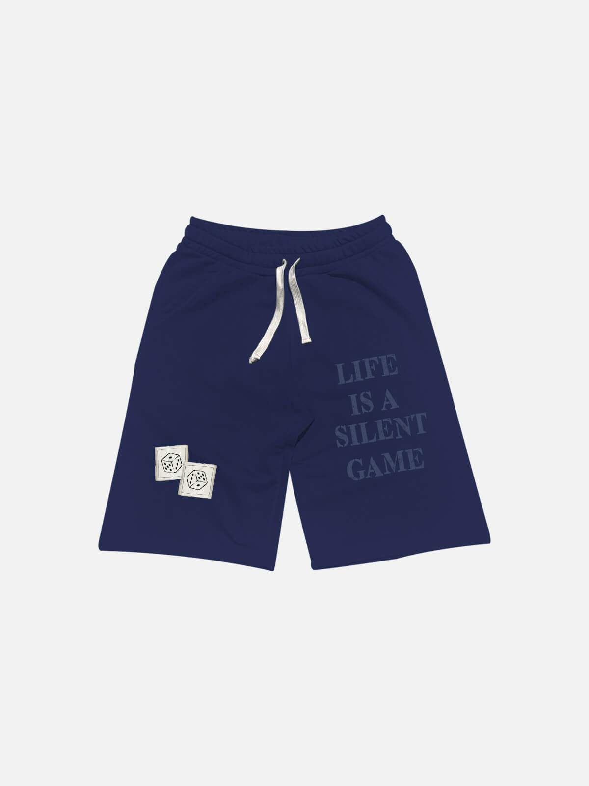 Silent Game Patched Short - Navy Blue