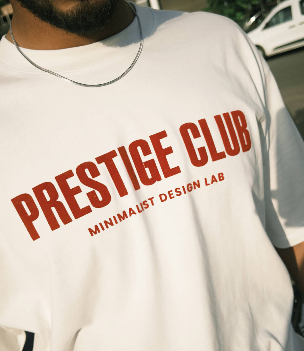 prestige club tee - ecru
