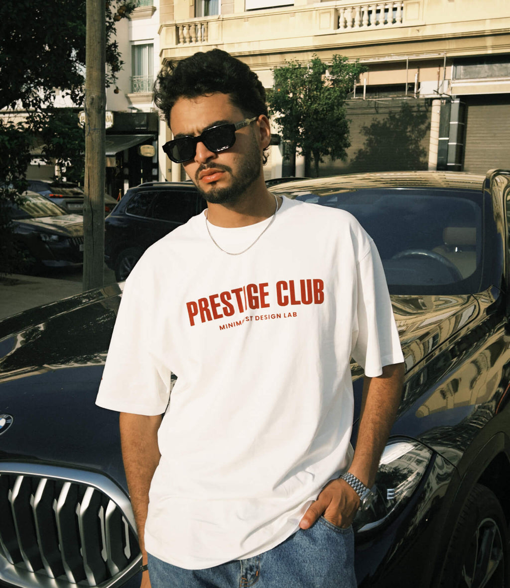 prestige club tee - ecru