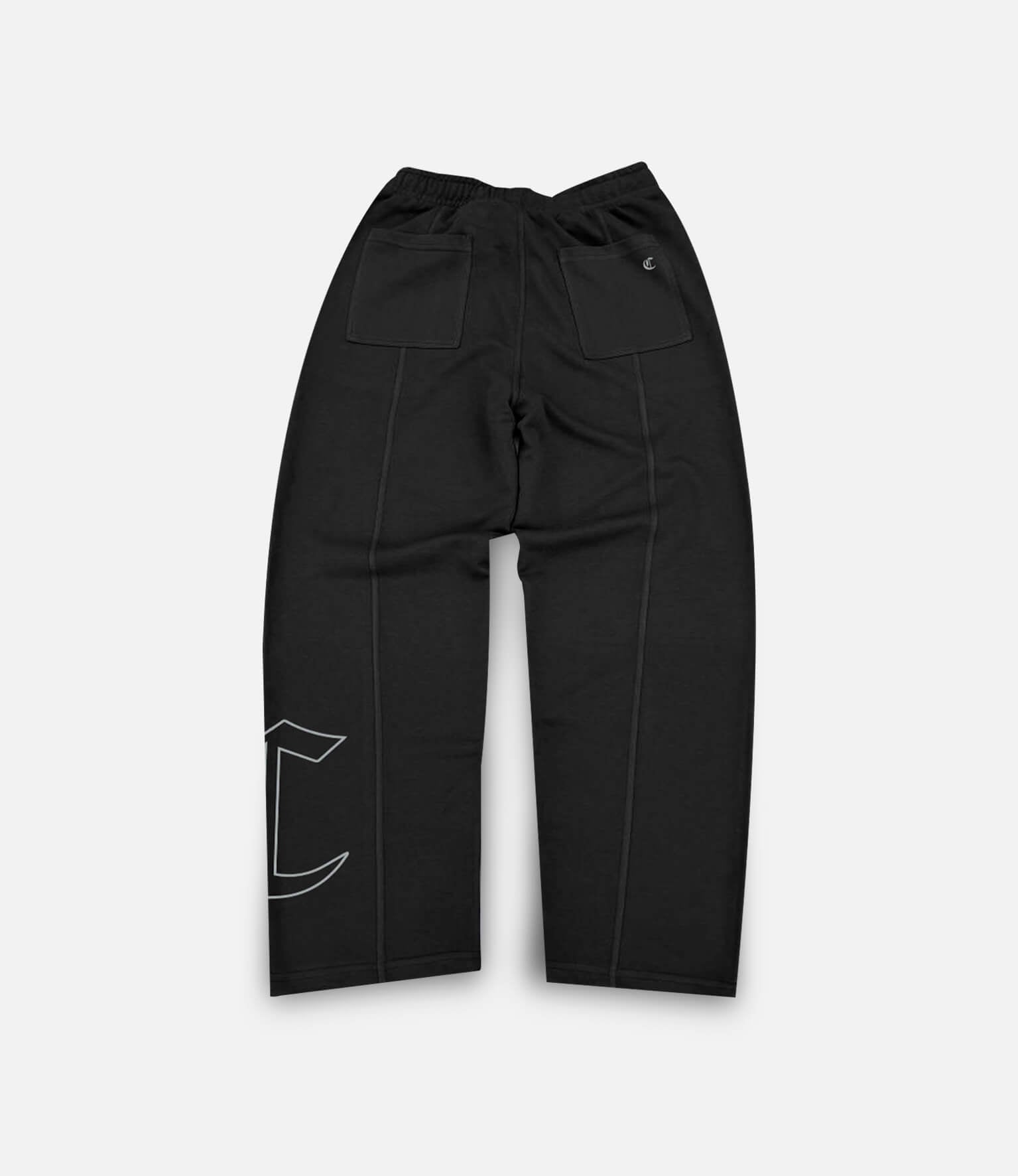 signature straight-leg - black