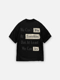 We Can Try Patched Tee - Black