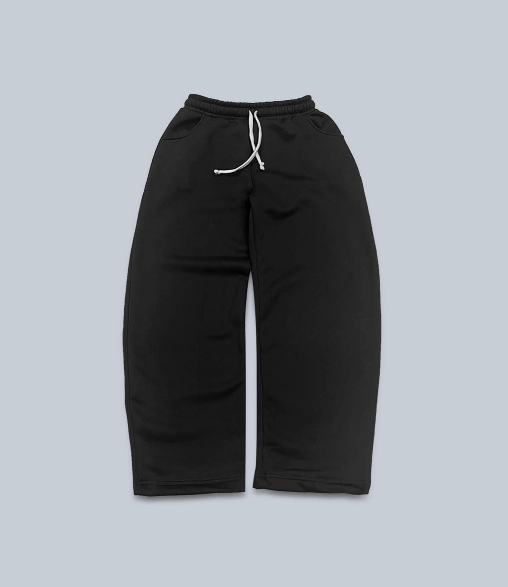 SIGNATURE baggy sweatpant  - black