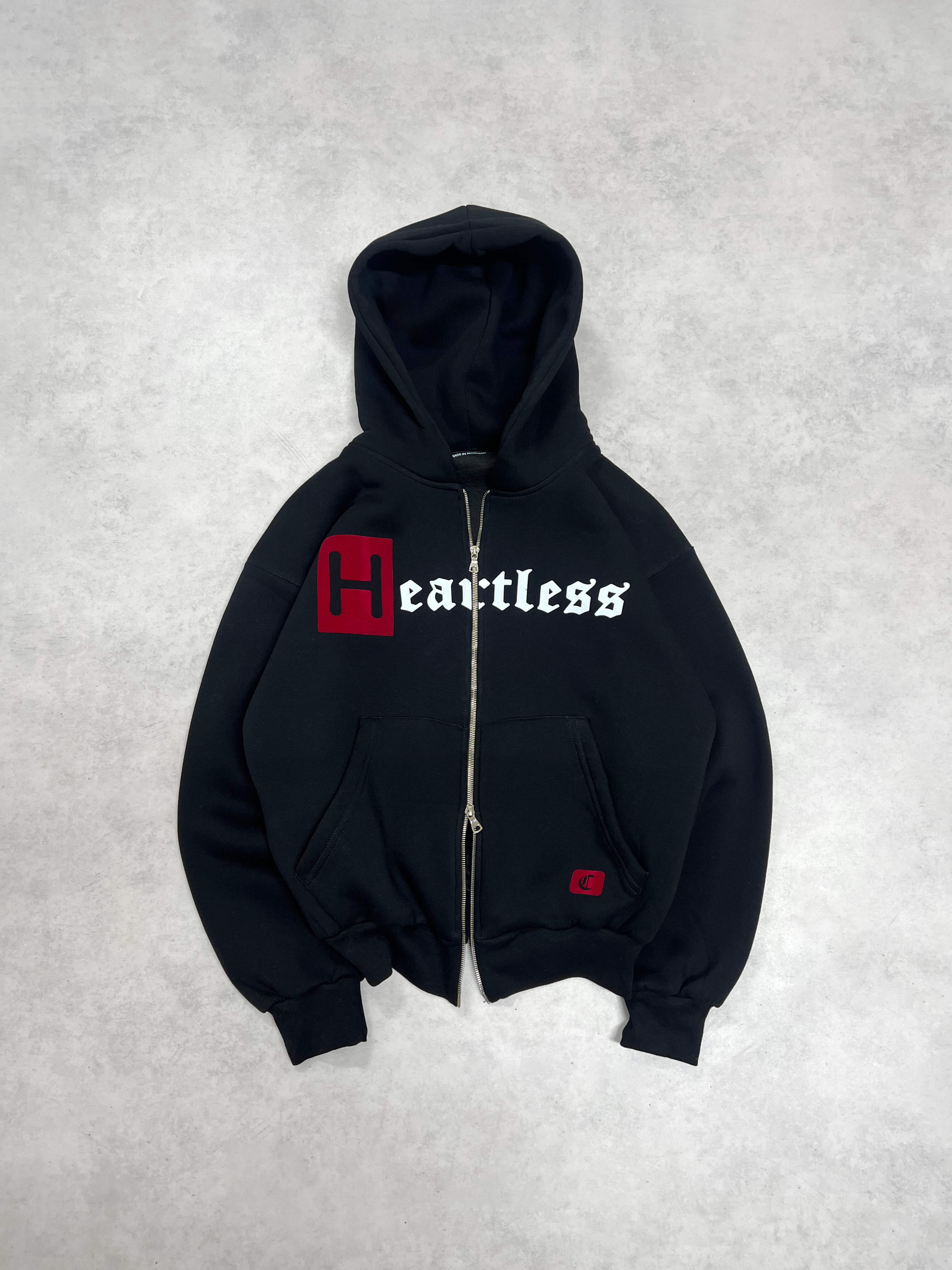 HEARTLESS DOUBLE ZIPPER - BLACK