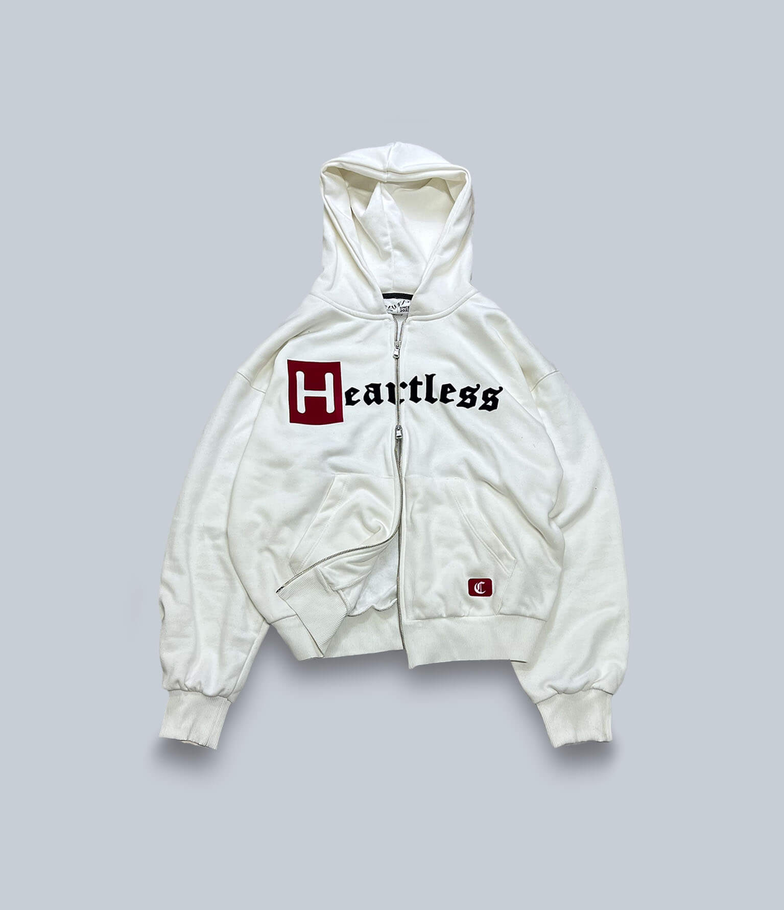 HEARTLESS DOUBLE ZIPPER - ECRU WHITE
