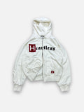 HEARTLESS DOUBLE ZIPPER - ECRU WHITE