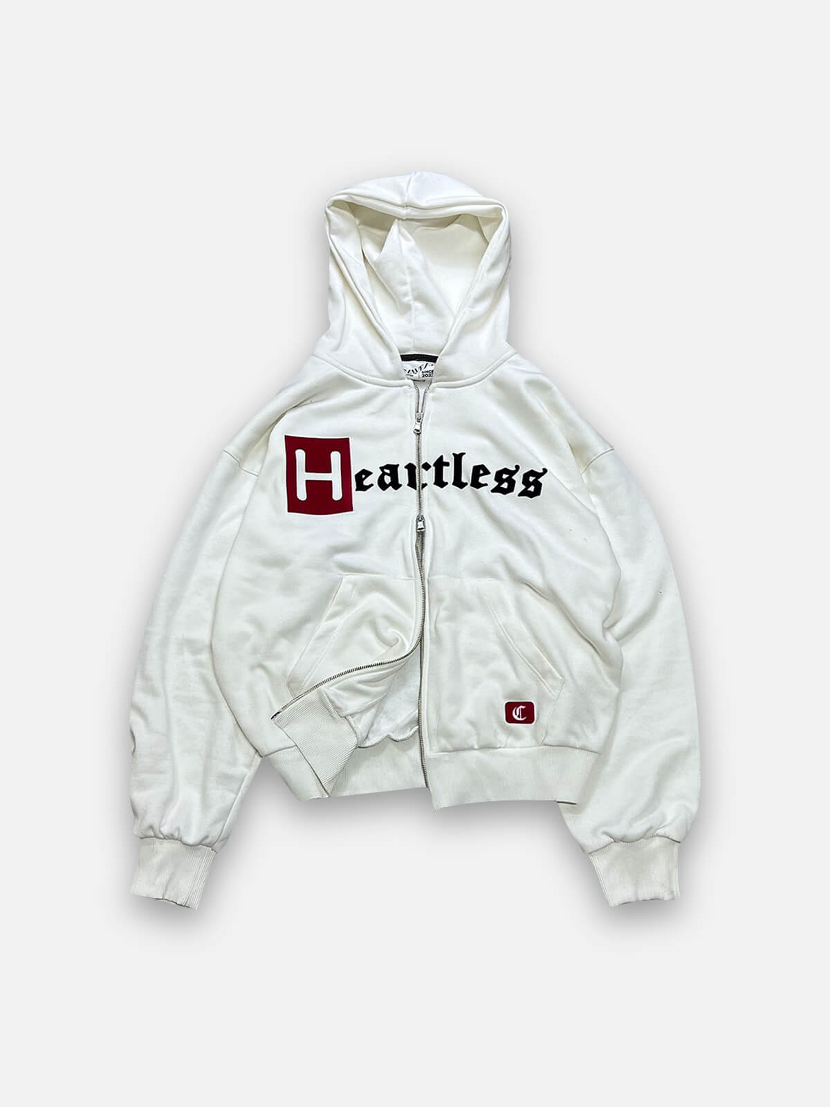 HEARTLESS DOUBLE ZIPPER - ECRU WHITE