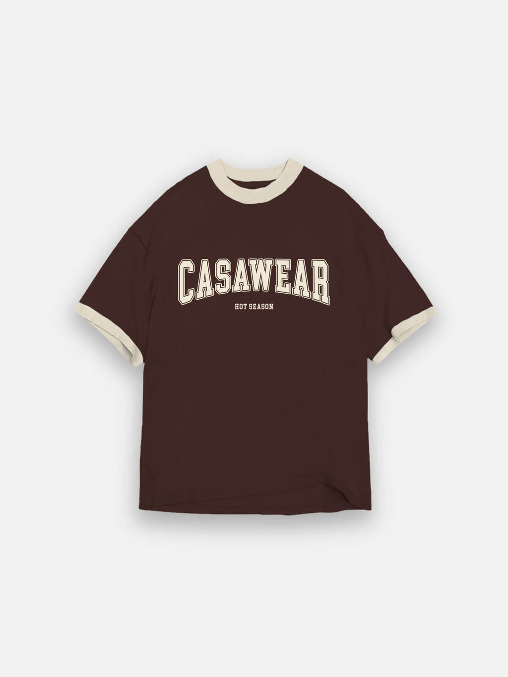 Hot Season Ringer Tee - Espresso