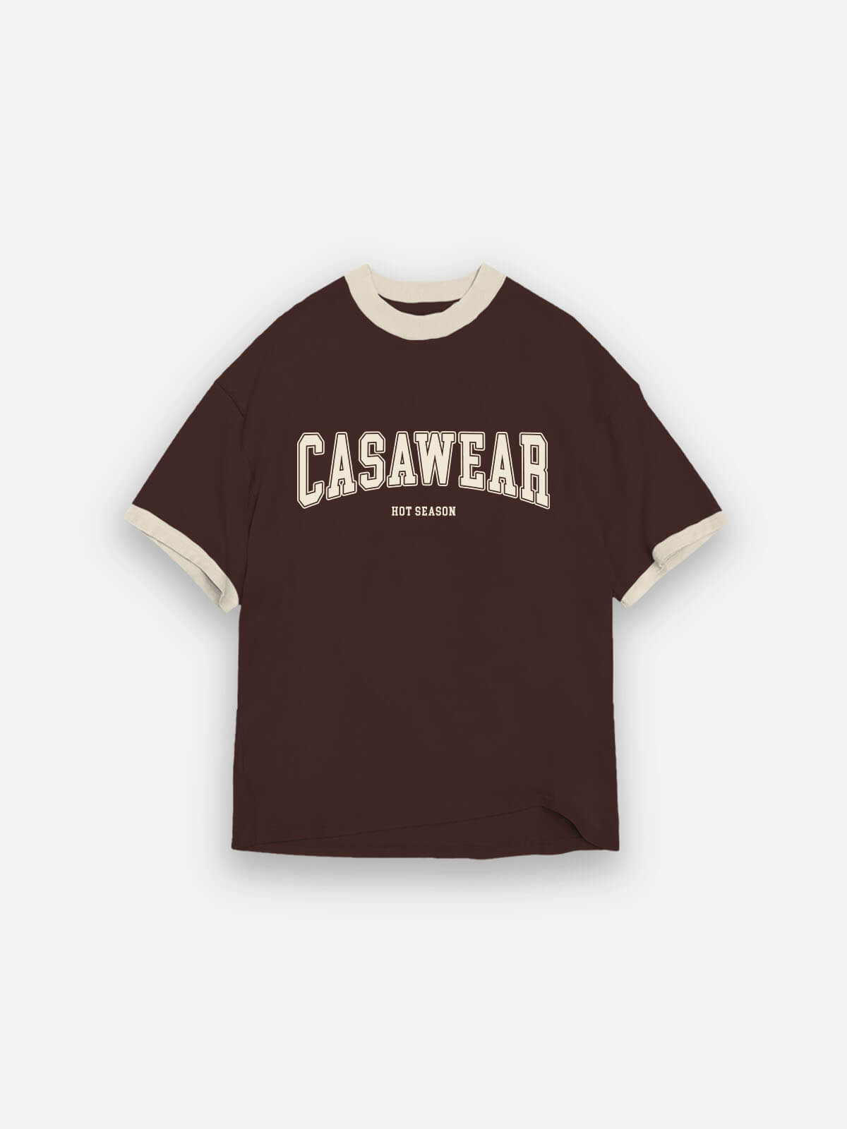 Hot Season Ringer Tee - MOCHA
