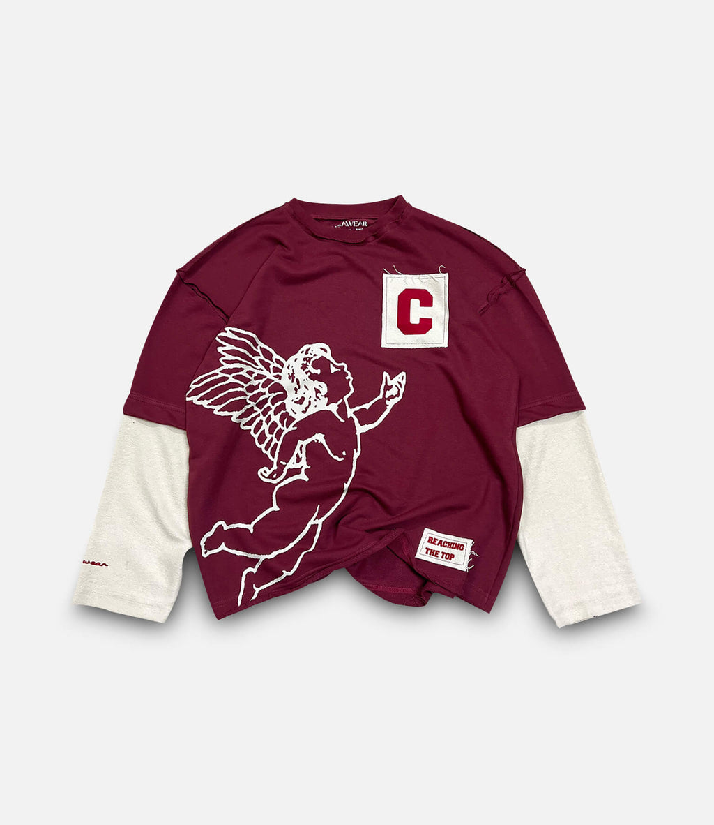 Reaching the top Double sleeves - Wine