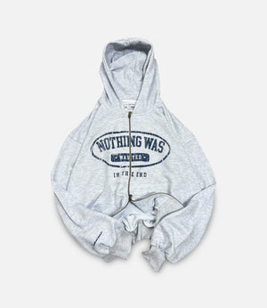 Nothing Was Wasted Double Zipper - Heather Grey