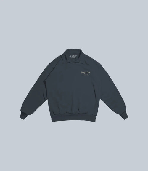 collared sweatshirt - Creamy