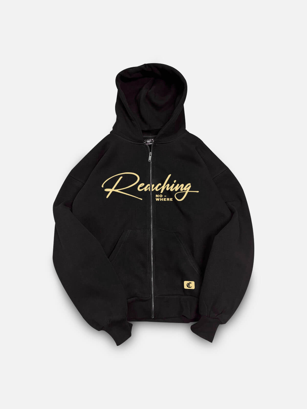 reaching nowhere zipper - black