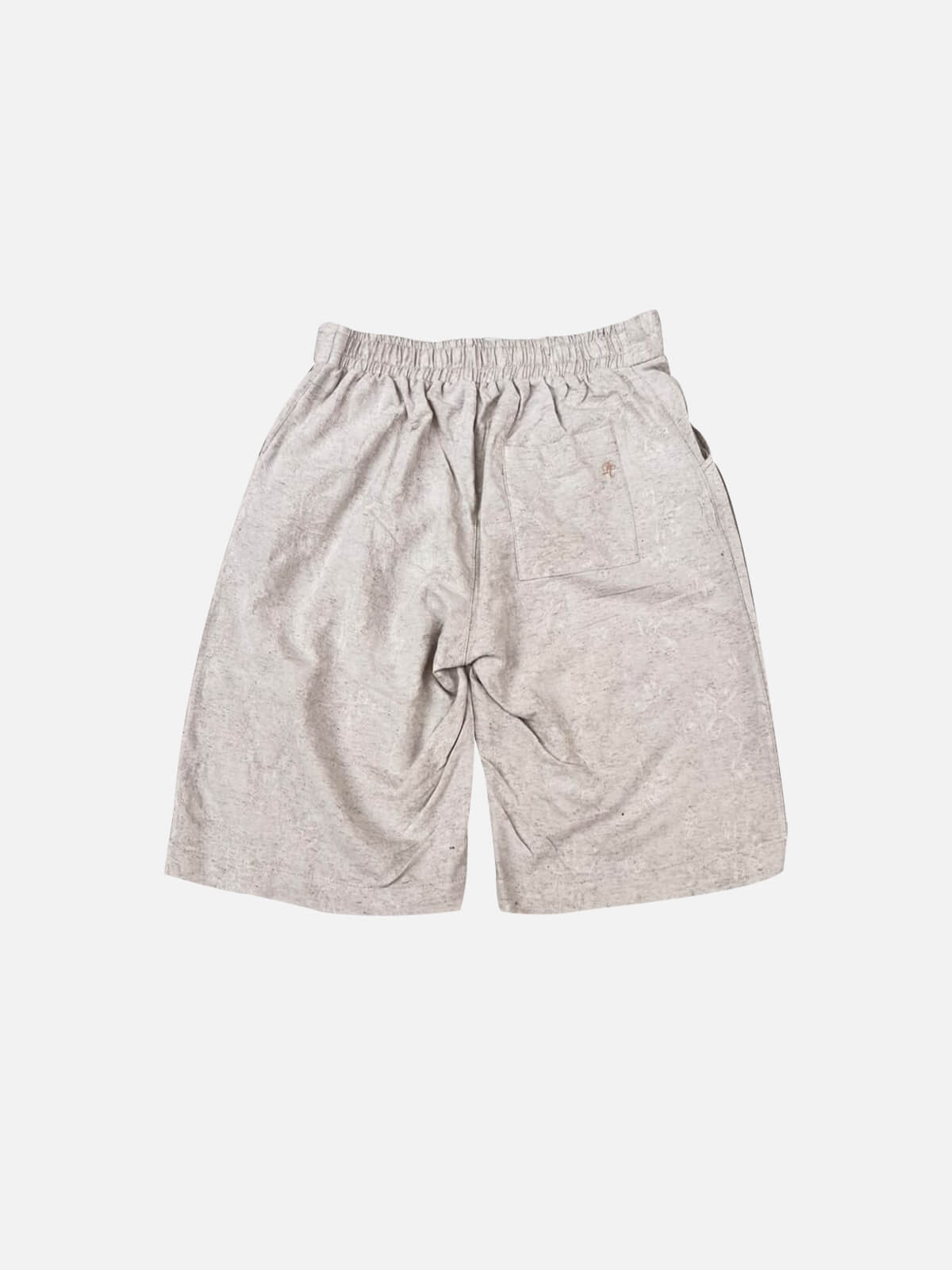 PC Pleated linen Short - Jacquard Beige